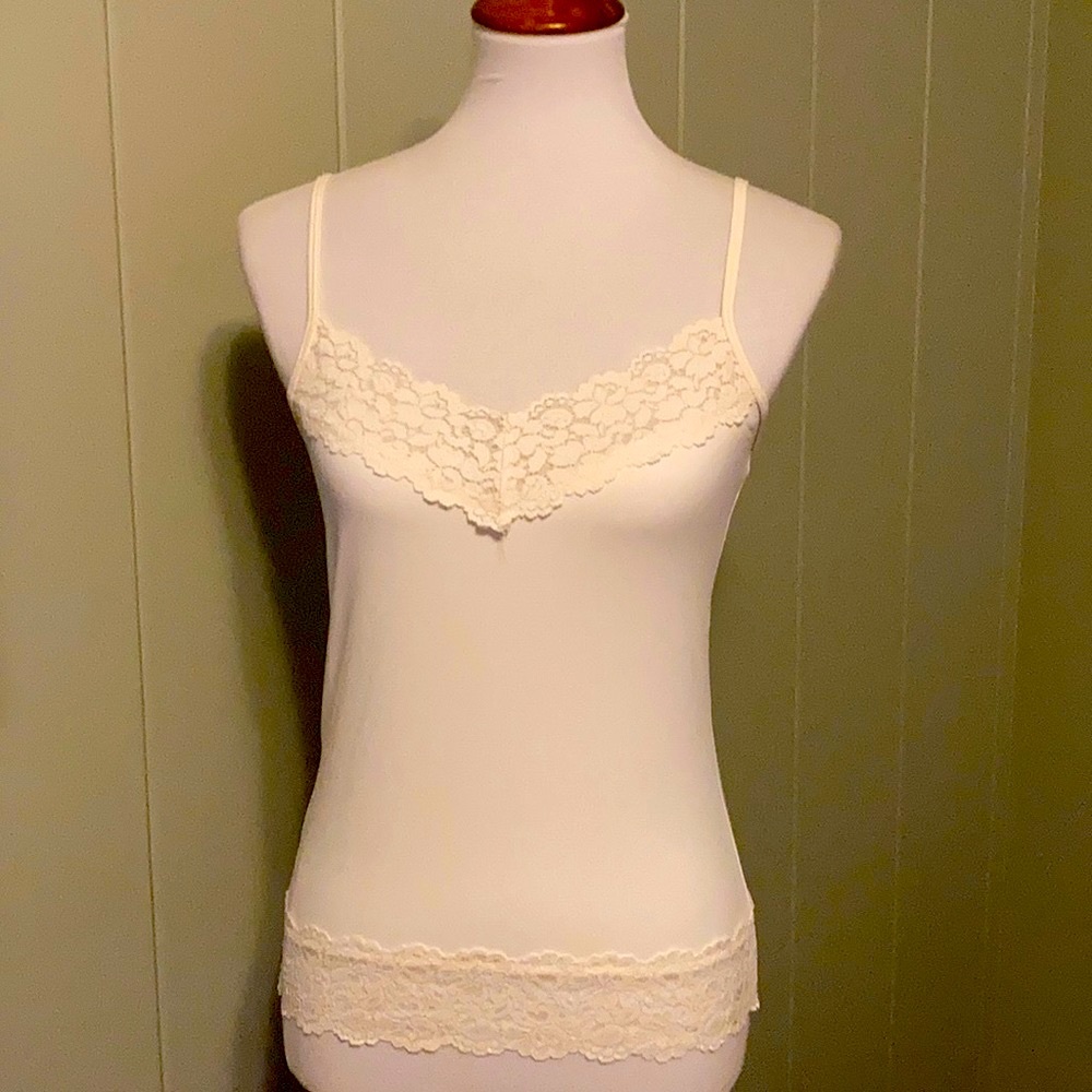 Camisole-White House Black Market cream Nylon spandex